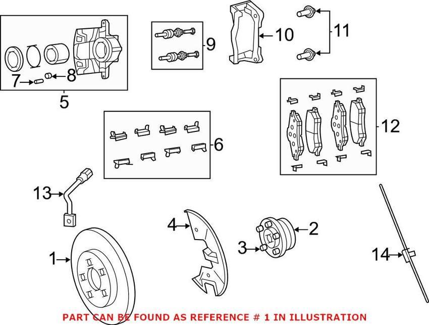 VW Disc Brake Rotor - Front (302mm